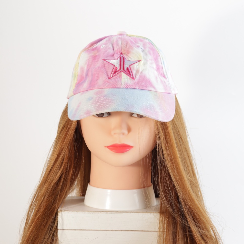 Jeffree Star Cosmetics Pastel Tie Dye Baseball Cap Star Logo Adjustable Hat
